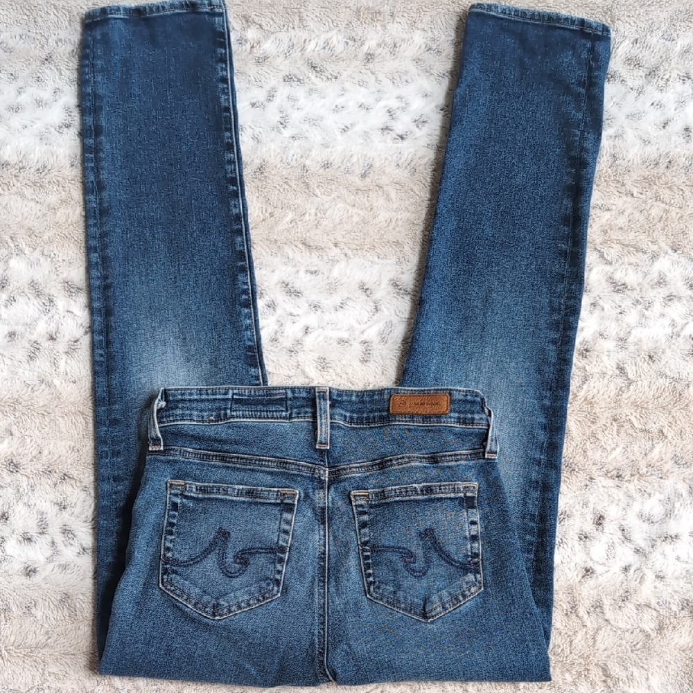 AG Adriano Goldschmied Mari Mid-Rise Slim Straight Jeans - Picture 7 of 14